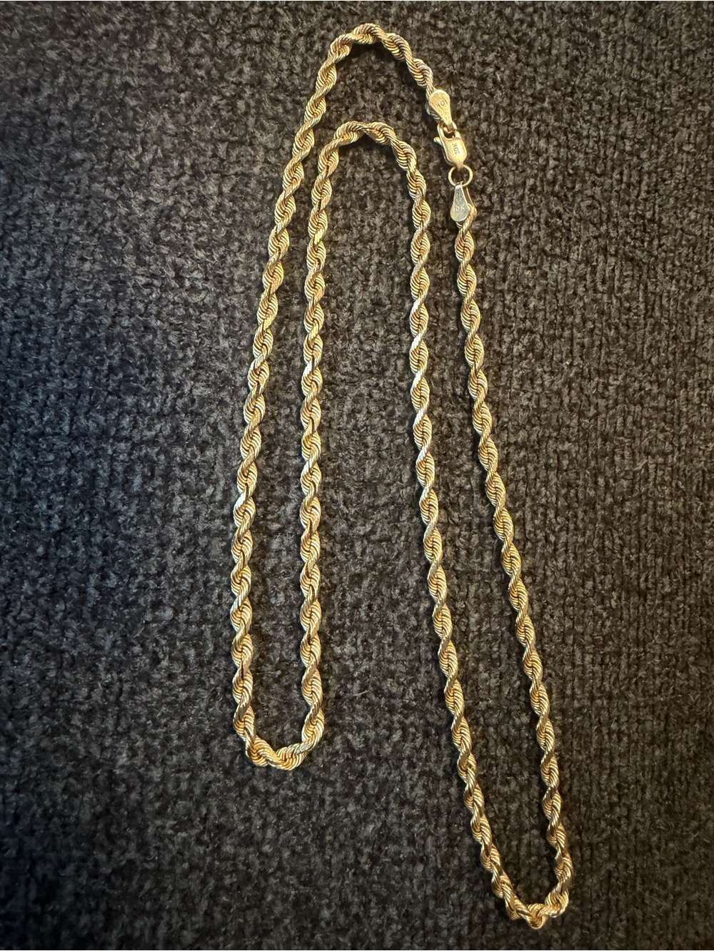 10k gold rope chain